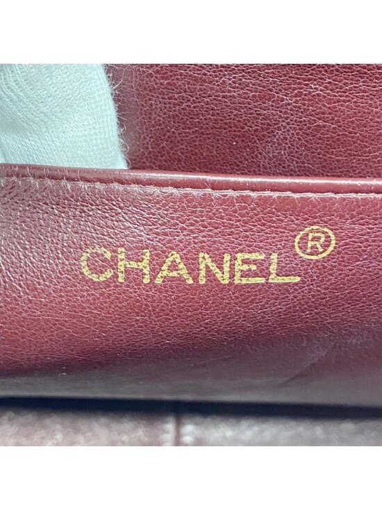 Chanel Backpack Quilted Jumbo CC Logo Lambskin Black Gold main image 4